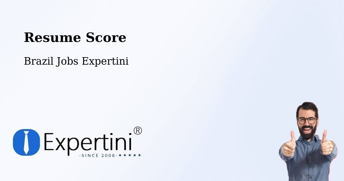 Resume Score & Job Description Match Tool – Imaruí - Brazil Jobs Expertini