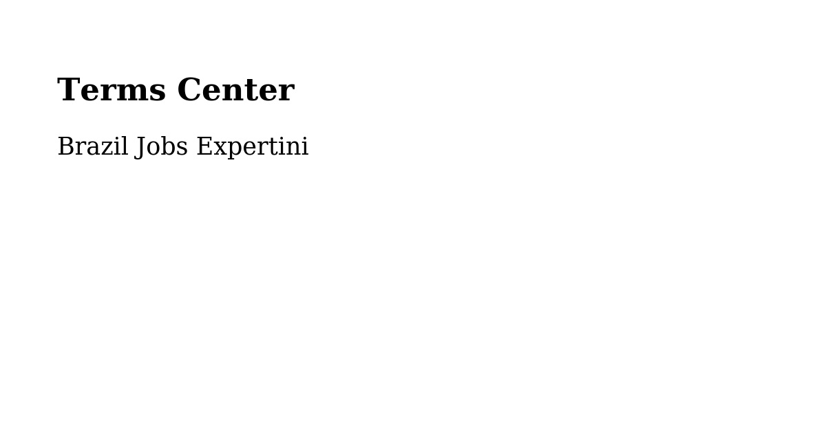 Terms of Service – Imaruí - Brazil Jobs Expertini